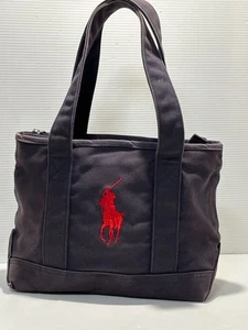 Ralph Lauren Polo Canvas Navy Tote Bag Shoulder Ok - Picture 1 of 8