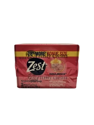 Pack of 2 Zest Indulgence Deodorant Bar Soap Bars Lush Orchid & Almond - Image 1 of 4