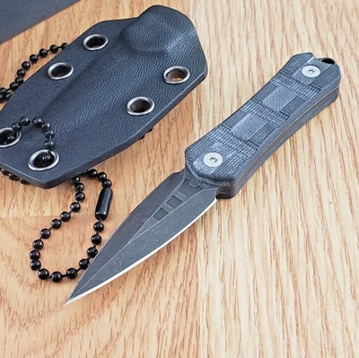Faca Cobratec Knives Guardian 2" borda dupla D2 ferramenta lâmina de aço cabo G10 - Imagem 1 de 4