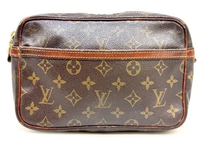 Echte Louis Vuitton Compiegne 23 Clutch Tasche Monogramm Canvas M51847 LV 50984 - Bild 1 von 19