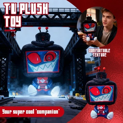 Hazbin Hotel Plüschpuppe Youtooz Vox mit gezacktem Lächeln süß Kinder lustig - Bild 1 von 4