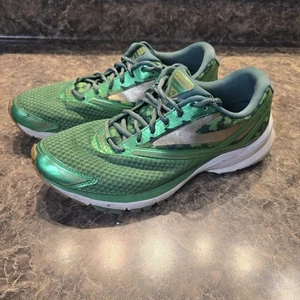 Brooks Launch 4 Lucky Green Gold Running Race Shoes 1102441D325 Mens Size 10.5D - Picture 1 of 7