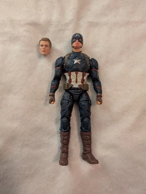 Figura de acción del Capitán América serie Marvel Legends suelta, sin escudo - Vengadores Foto 1 de 2