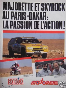 PUBLICITÉ MAJORETTE ET SKYROCK AU PARIS-DAKAR LA PASSION DE L'ACTION - BARBEZANT - Picture 1 of 1