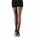 Silky Scarlet Seamer Back Seam Lycra Tights Black Nude Red (1 or 3 PAIRS)