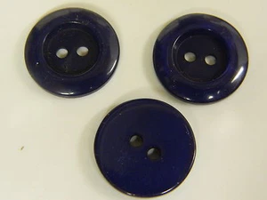 NEW 25 3/4 INCH DK. BLUE PEARL MIKE FINISH BUTTONS - Picture 1 of 2