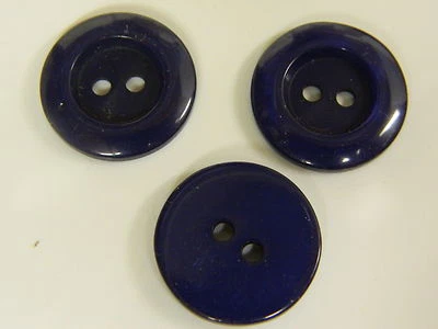 NEW 25 3/4 INCH DK. BLUE PEARL MIKE FINISH BUTTONS - Image 1 of 2