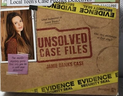 Pressman Unsolved Case Files: Jamie Banks Game Open Box - With All Materials - Image 1 of 4