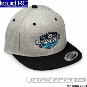 JConcepts 5044 2023 Jconcepts Racing Team Hat Flat Bill Snap-Back Design Gray - Picture 1 of 2