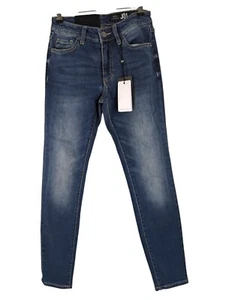 Pantalones de mezclilla Armani Exchange azules súper ajustados tiro medio talla J01 24" - Imagen 1 de 7