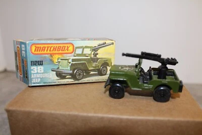 Matchbox Lesney Superfast No. 38 JEEP Vintage Diecast Military 1/64 - Image 1 of 3