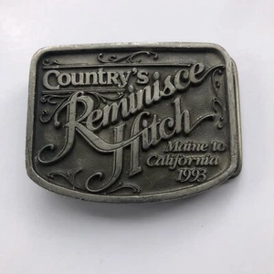 Vintage Belt Buckle 1993 Country's Reminisce Hitch Maine to California EUC 3521 - Picture 1 of 6