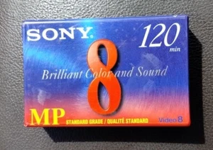FACTORY SEALED  SONY 8mm Video Cassette Tape P6-120MPD - 120 Minutes NTSC - new - Picture 1 of 5