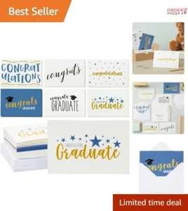 Graduation Cards Bulk 36 Pack 4x6 Assorted Designs Congratulations for Parties - Picture 1 of 11