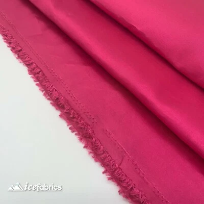 Magenta Taffeta Fabric By The Yard- Solid Poly Taffeta Fabric- Decoration - Image 1 of 4