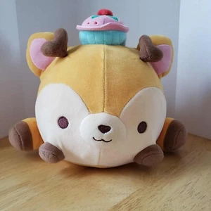 Smooshy Mushy Felina Deer Plush 8" – Cupcake Hat Super Soft Toy VGUC - Picture 1 of 6