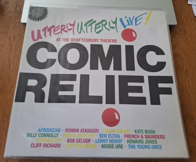 Various ‎– Comic Relief Presents Utterly Utterly Live: LP. WEA, UK. 1986. VG+/NM - Image 1 of 4