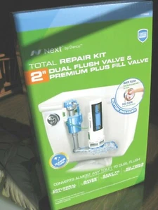 Next 2" Dual Flush & Premium Plus Fill Valves HC660/HY460 Total Repair Kit Danco - Picture 1 of 6