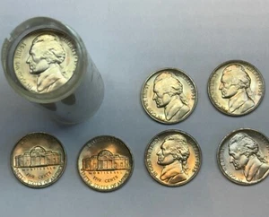 1938-D Jefferson Nickel - BU Roll - Blazing Luster - 1st Year of Issue - Picture 1 of 1