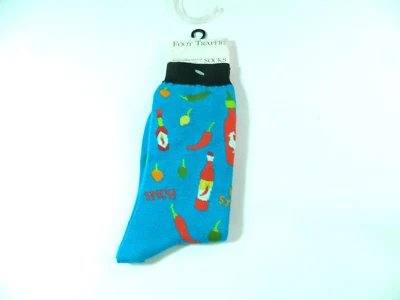 NWT FOOT TRAFFIC Women's Casual Socks - HOT STUFF PEPPERS Foto 1 de 3