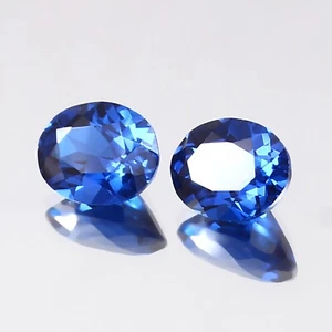 AAA 7x5 mm Genuino Aciano Zafiro Azul Suelto Ovalado Piedras Preciosas Zafiro Joyería - Imagen 1 de 4