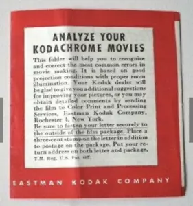 Analyze Kodak Kodachrome Film Camera Movie Instructions Tips Advertising- E8B-20 - Picture 1 of 4