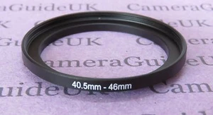40.5mm to 46mm Male-Female Stepping Step Up Filter Ring Adapter 40.5mm-46mm - Picture 1 of 2