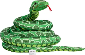 Giant Snake Stuffed Animal, 149 Inch Large Snake Lifelike Jumbo Animal Plush Toy - Picture 1 of 7