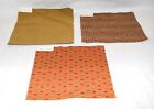 Roger Arlington Lot of 3 Stripes and Dots Rayon Cotton Upholstery Fabric Samples