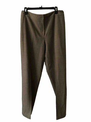 Career 12 Rafaella Marrón/Verde Apagado Cuadros Pantalones Pierna Ancha 32/30 Foto 1 de 4