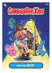 Müll Eimer Kinder 9b betrunken KEN OS1 GPK 🗑️👦 4x6 glänzend Indoor Kühlschrankmagnet - Bild 1 von 1