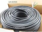 250ft Solid CAT6E CMR 550 Mhz, High-Performance 23 AWG Copper Bulk Cable, Black
