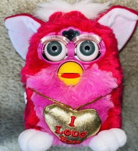 1999 Tiger Furby Valentine’s Day Pink "I Love You" Special Limited Edition - Bild 1 von 15
