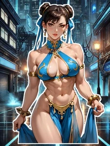 Anime Waifu Street Fighter Chun Li 6" Vinyl Sticker - Picture 1 of 1