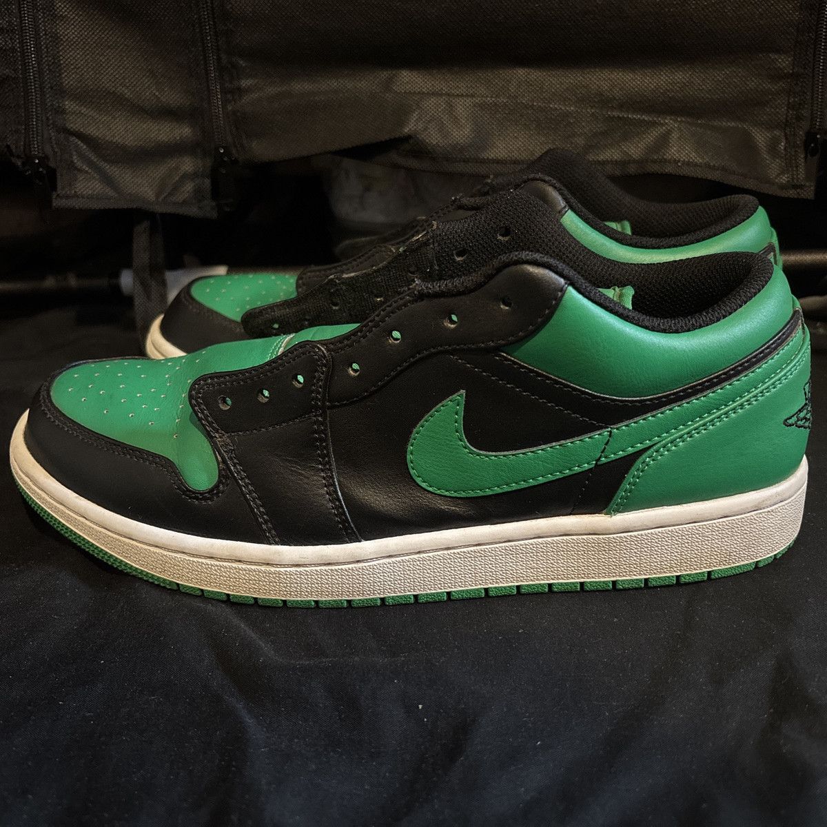 Jordan 1 Low Black Lucky Green for Sale | Authenticity Jordan 1 Low Black Lucky Green for Sale | Authenticity