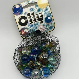 Oily Diamond Collector Series Glass Mega Marbles Vacor 1 Shooter 24 Players - Picture 1 of 2