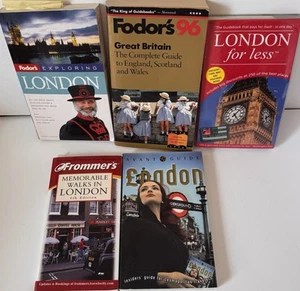 Lot of 5 London & Great Britain Travel Guides: 4 are London, 1 is Fodor's 96 GB - Picture 1 of 24