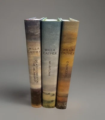 Lot of 3 Willa Cather Books My Antonia O Pioneers! Death Comes For Archbishop HC Foto 1 de 4