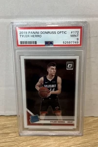 PSA 9 TYLER HERRO. ROOKIE CARD. 2019 Panini Donruss Optic - Picture 1 of 6