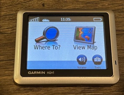 Garmin Nuvi 1100 Ultra Thin GPS Navigation Unit with 3” TouchScreen, Accessories - Image 1 of 4