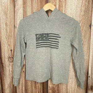 Polo Ralph Lauren Americana Waffle Knit Hoodie Boys Sweatshirt Size M(10-12) - Picture 1 of 4