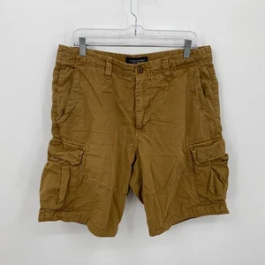 Pantalones Cortos American Eagle Carga Clásicos Bolsillos Marrón Sólido Talla 36 Para Hombre - Imagen 1 de 10