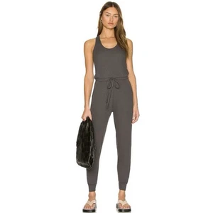 Commando Luxury Rib Racerback Jumpsuit in Charcoal | Women’s Size XS - Picture 1 of 8