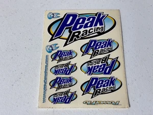 Peak Racing Vintage 1/10 RC R/C Logo PowerFlo Decal Sheet NEW NOS RC10 Losi JRX2 - Picture 1 of 3