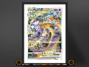 Mewtwo VSTAR #GG44 Full Art Pokemon TCG S&V Crown Zenith Poster Prints - Bild 1 von 10