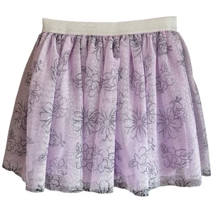 Disney size 7 purple tulle skirt with flower and bird print - Picture 1 of 5