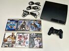 Sony Play Station 3 Model CECH-2001A w/ 1 Controller + 6 Games + Cords! 120GB