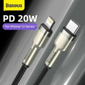 Baseus PD 20W Charger Cable Type-C to iP Cable for iPhone14 13 12 11 Pro Max - Picture 1 of 16
