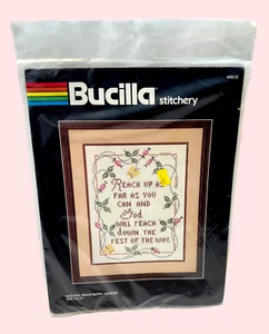Bucilla Sampler God Will Reach Down 11" x 14" #49612 Sigillato - Foto 1 di 3