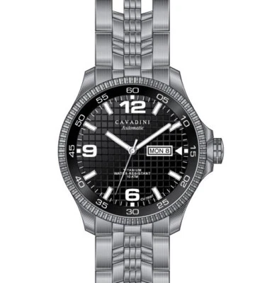 Cavadini Herrenuhr Automatikuhr Japan massiv Titan Fliegeruhr CV-1604T Klassiker - Bild 1 von 2